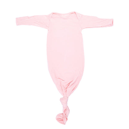 Three Little Tots Heavenly Pink Newborn Knotted Baby Gown