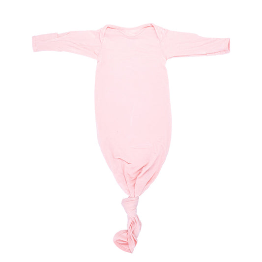 Three Little Tots Heavenly Pink Newborn Knotted Baby Gown