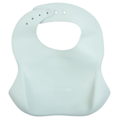 Three Little Tots Honeydew Silicone Bib