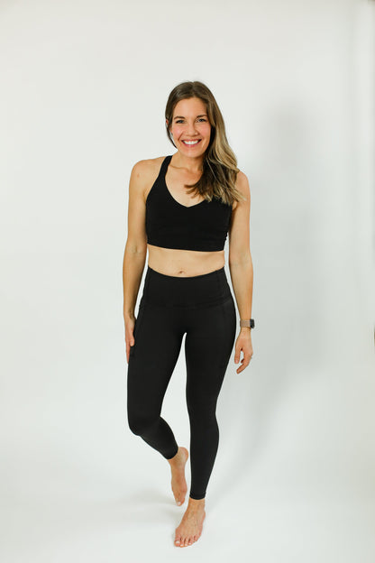 Movemama Maternity to Postpartum Active Leggings 2.0 - Compression Support for Pregnancy & Beyond