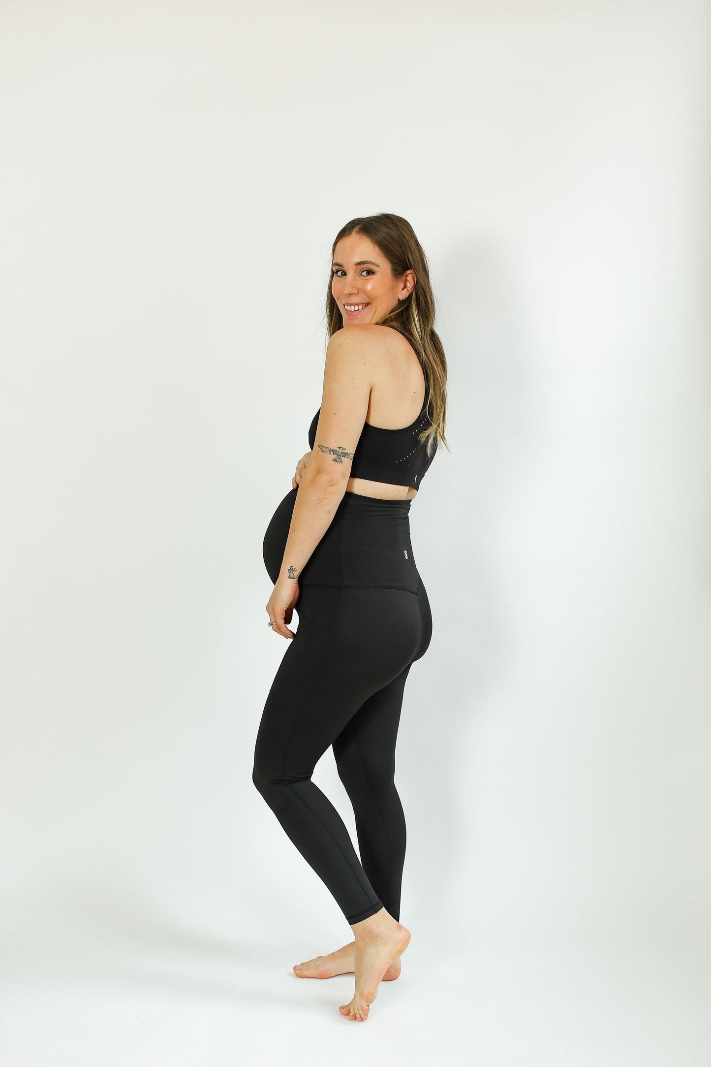 Movemama Maternity to Postpartum Active Leggings 2.0 - Compression Support for Pregnancy & Beyond
