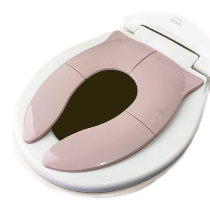 Three Little Tots Folding Kids Toddler Travel Potty Seat - Blush Pink