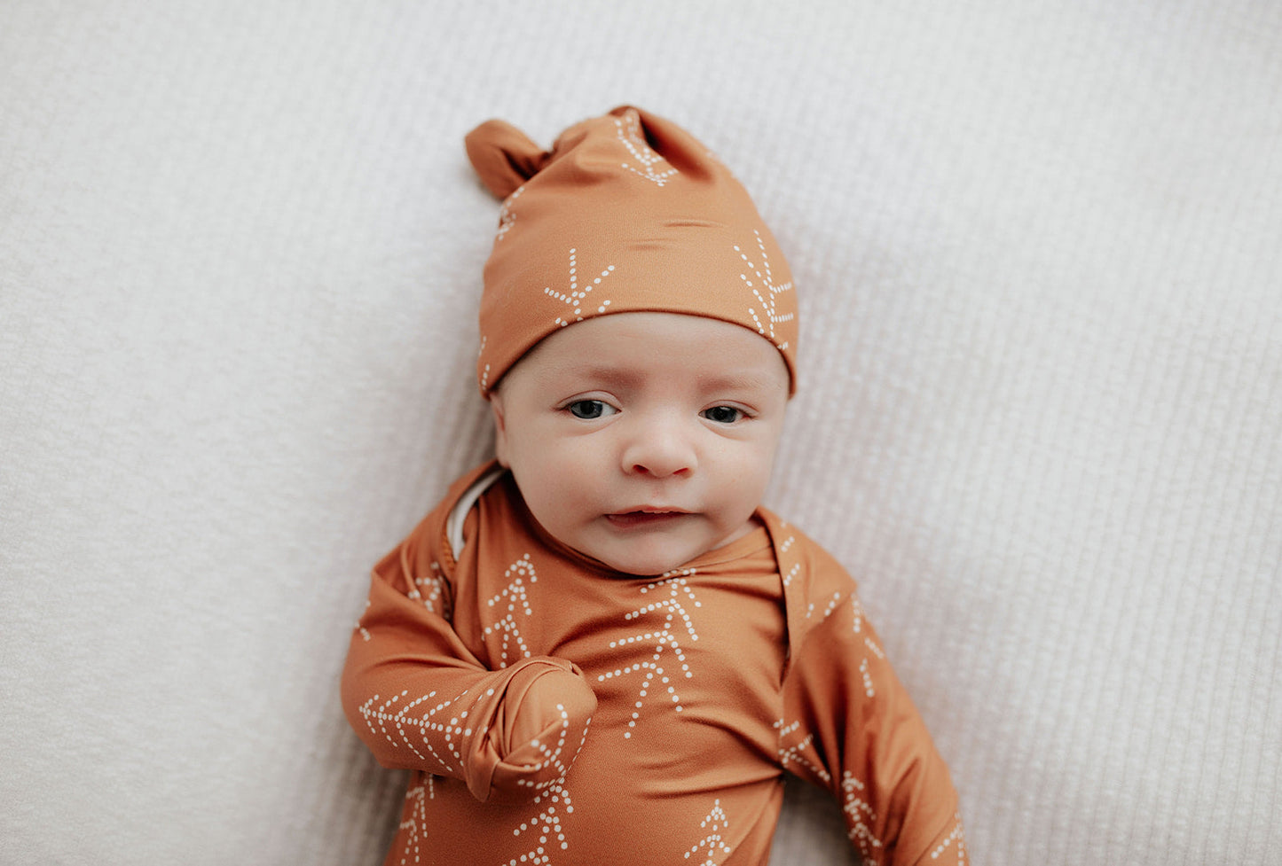 Three Little Tots Christmas Pine Tree Knotted Newborn Baby Gown