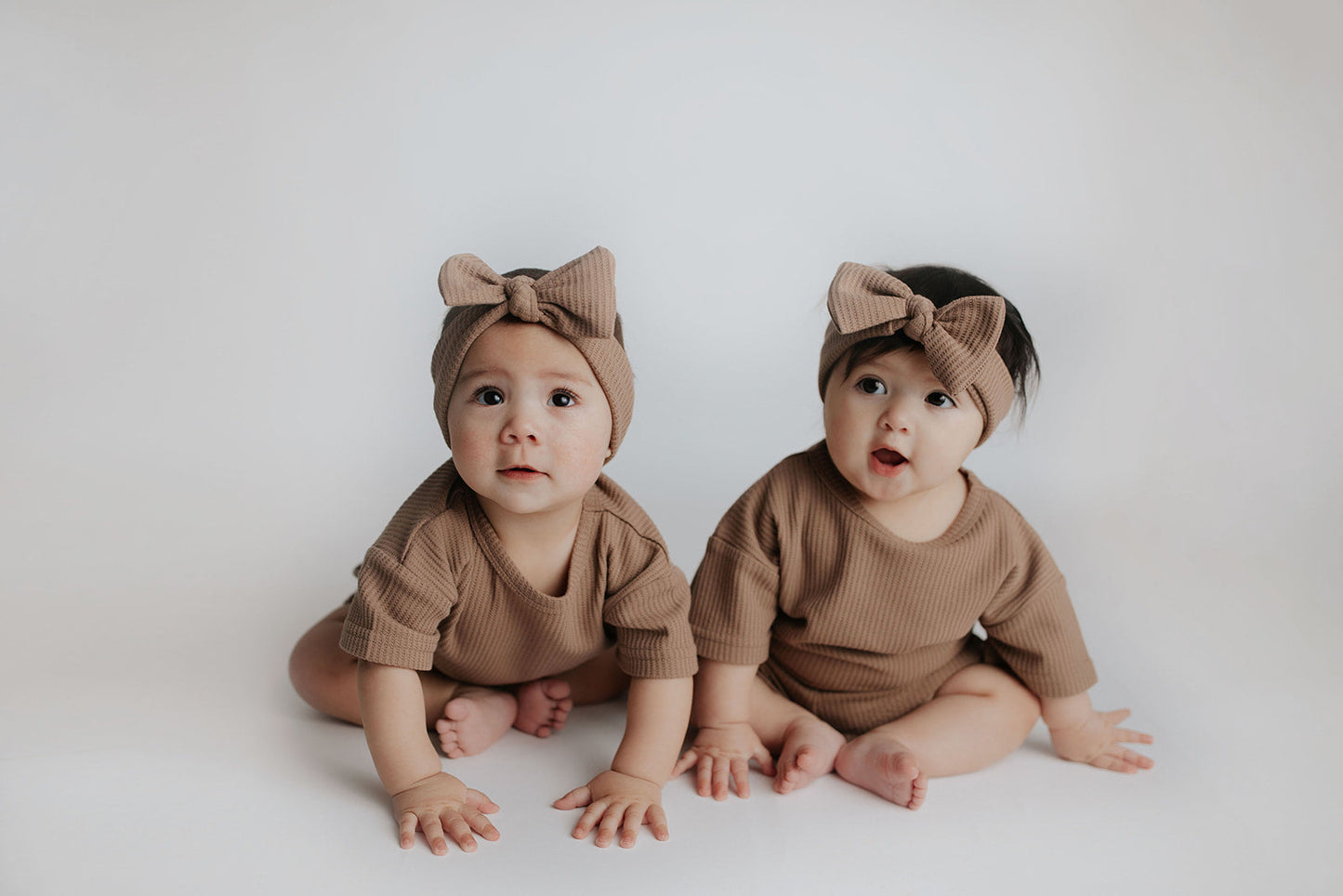 Three Little Tots Cocoa Sands Brown Waffle Headband