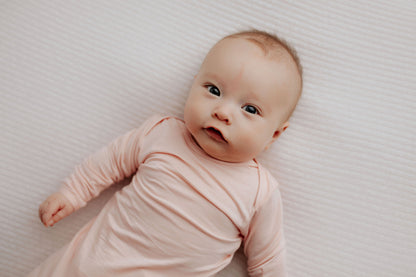 Three Little Tots Heavenly Pink Newborn Knotted Baby Gown