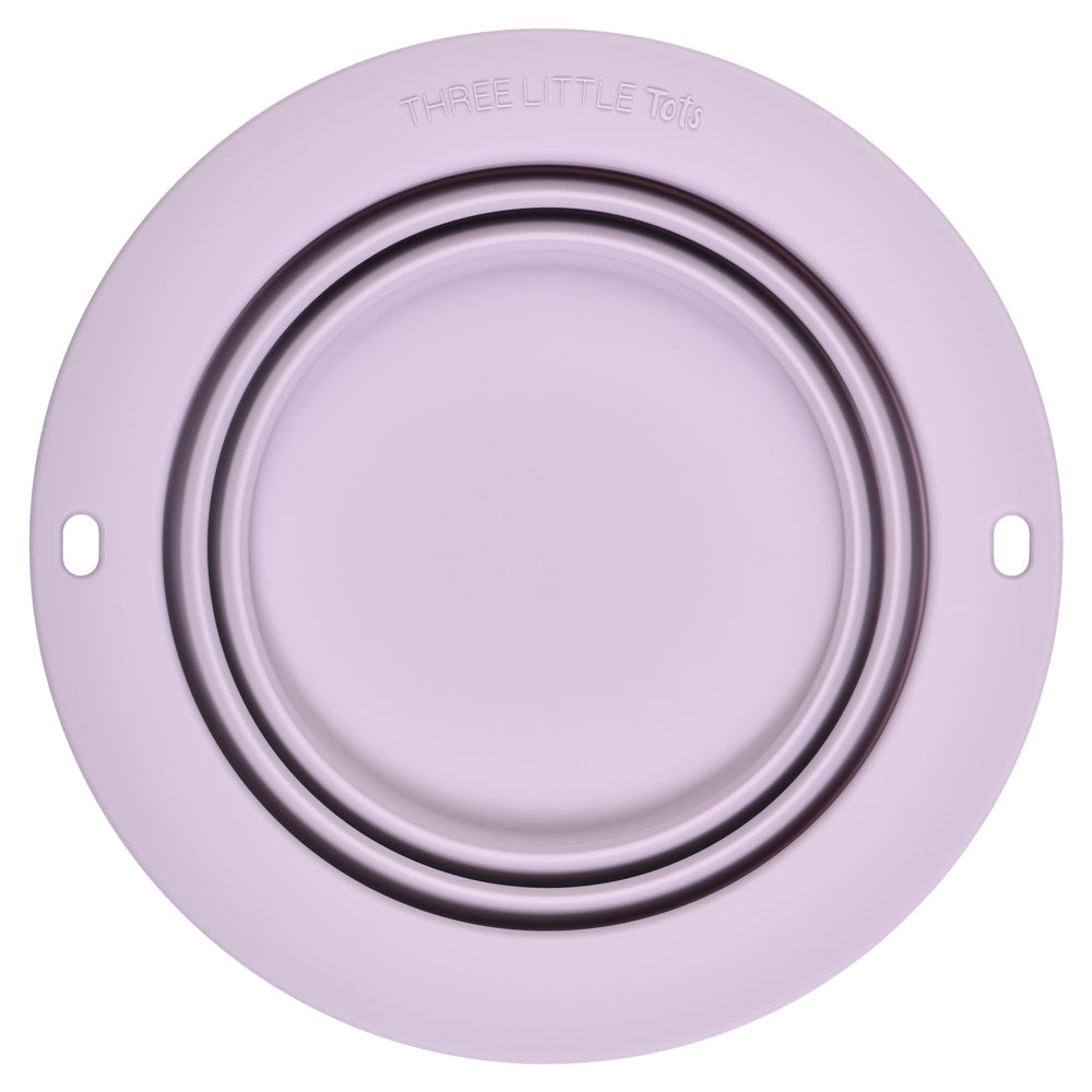Three Little Tots Lilac Collapsible Bowl for Travel or Home