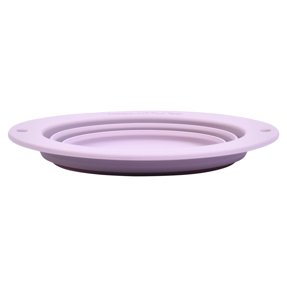 Three Little Tots Lilac Collapsible Bowl for Travel or Home