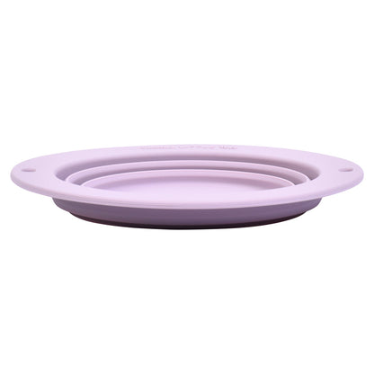 Three Little Tots Lilac Collapsible Bowl for Travel or Home