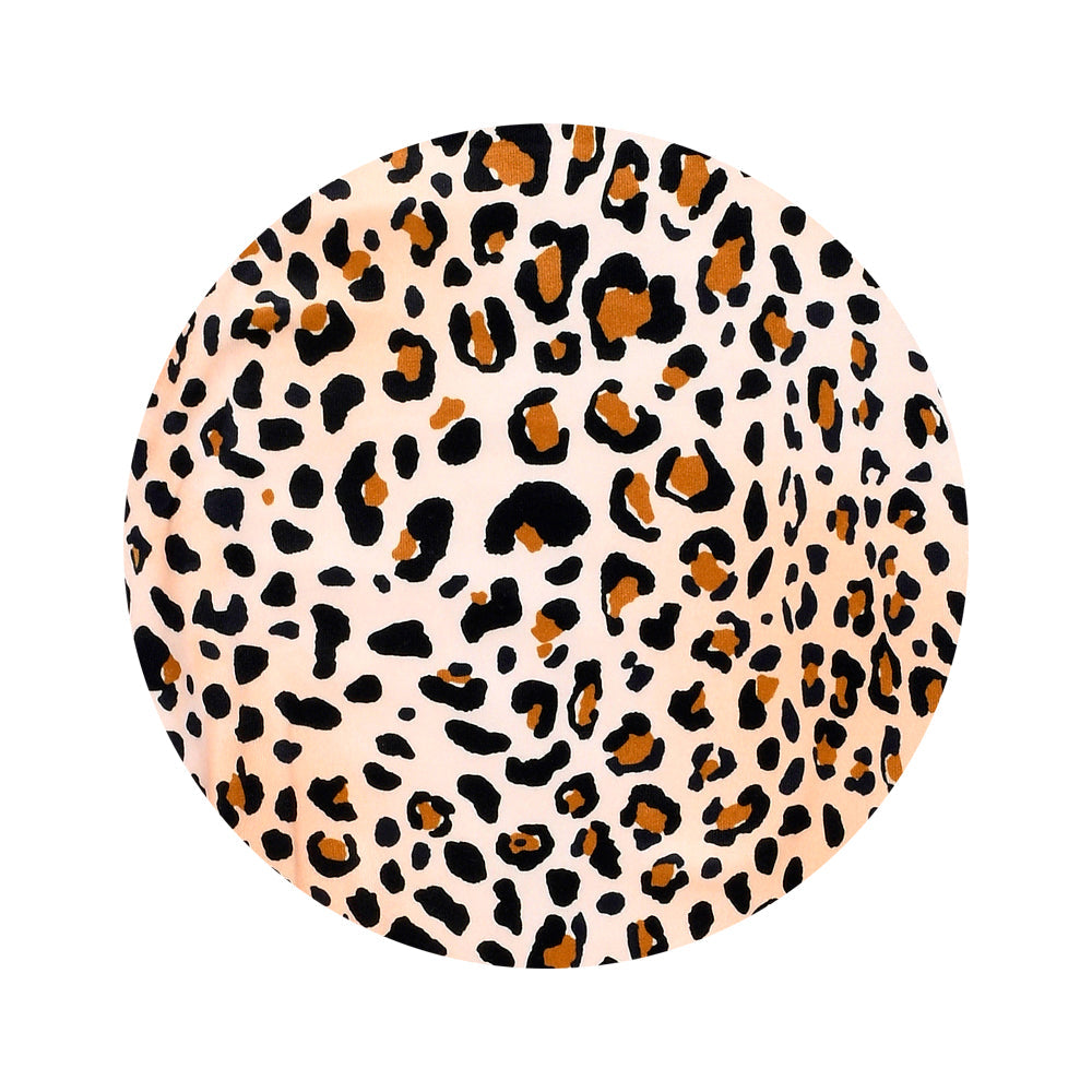 Three Little Tots Leopard Knotted Newborn Baby Gown