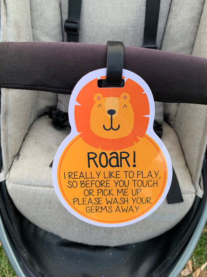 Three Little Tots Lion No Touching Tag