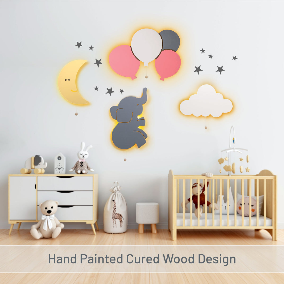 LumiDreams Balloon Wall Light | Safe LED Nursery Nightlight