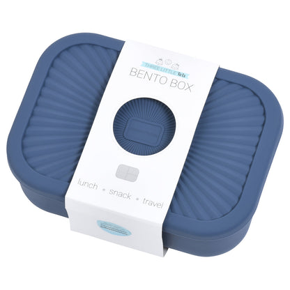 Three Little Tots Dusty Blue Bento Box for Kids or Adults