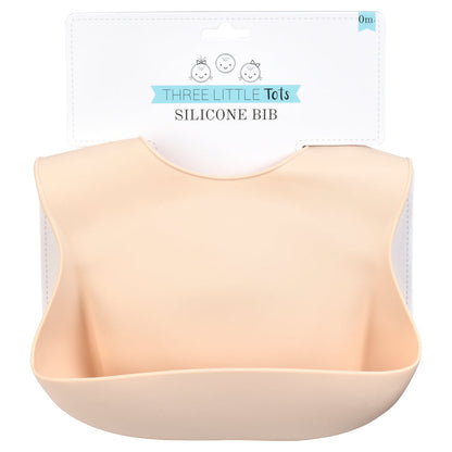 Three Little Tots Sugar Cookie Silicone Bib with Crumb Catcher