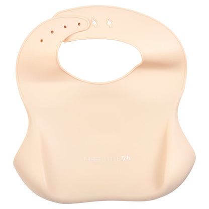 Three Little Tots Sugar Cookie Silicone Bib with Crumb Catcher