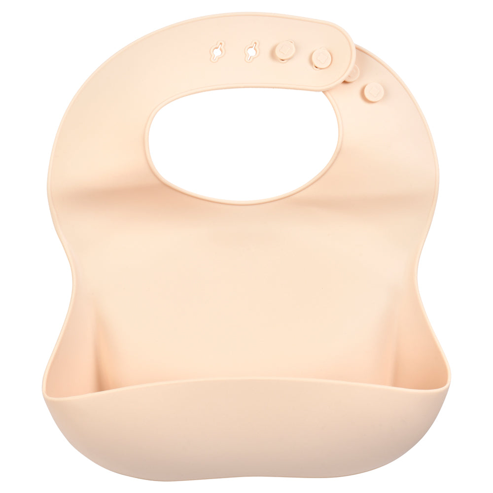 Three Little Tots Sugar Cookie Silicone Bib with Crumb Catcher