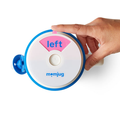 momjug™ Breastfeeding Water Bottle - 50oz Hydration with Breast Indicator & Pacifier Clip