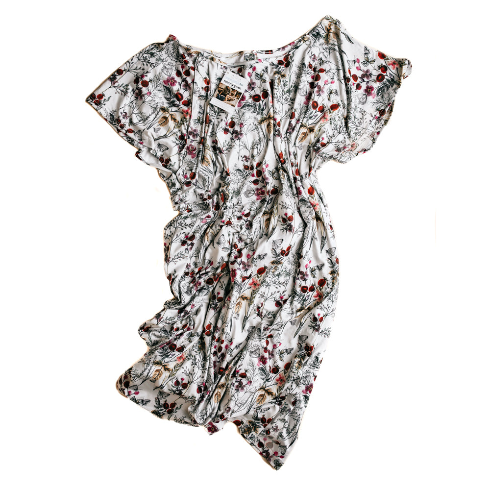Three Little Tots Floral Mommy Labor and Delivery Nursing Hospital Gown