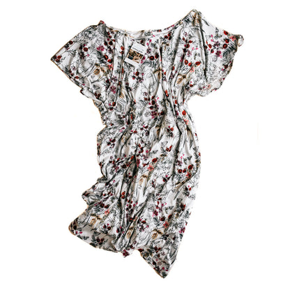 Three Little Tots Floral Mommy Labor and Delivery Nursing Hospital Gown