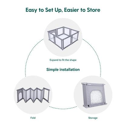 Babelio MorphGuard | Foldable & Shapeable Safety Fence Playpen