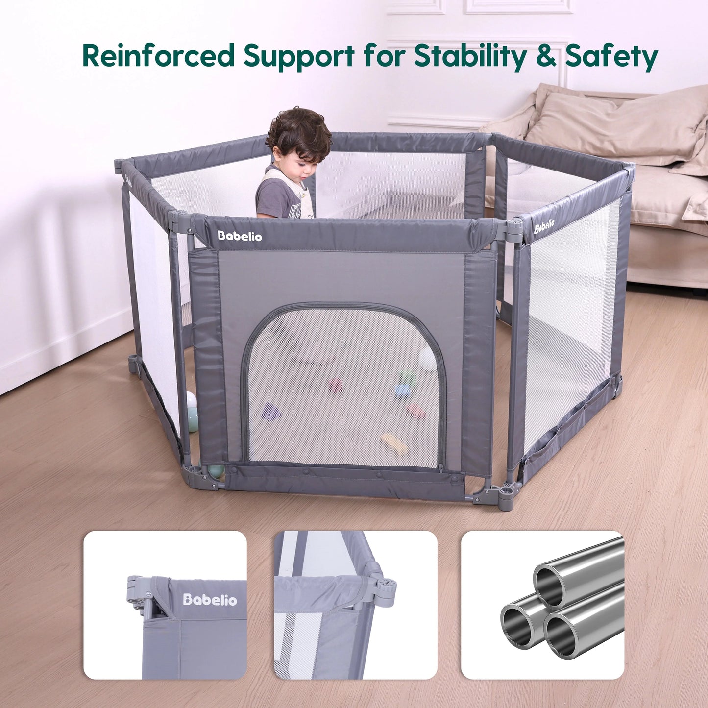 Babelio MorphGuard | Foldable & Shapeable Safety Fence Playpen