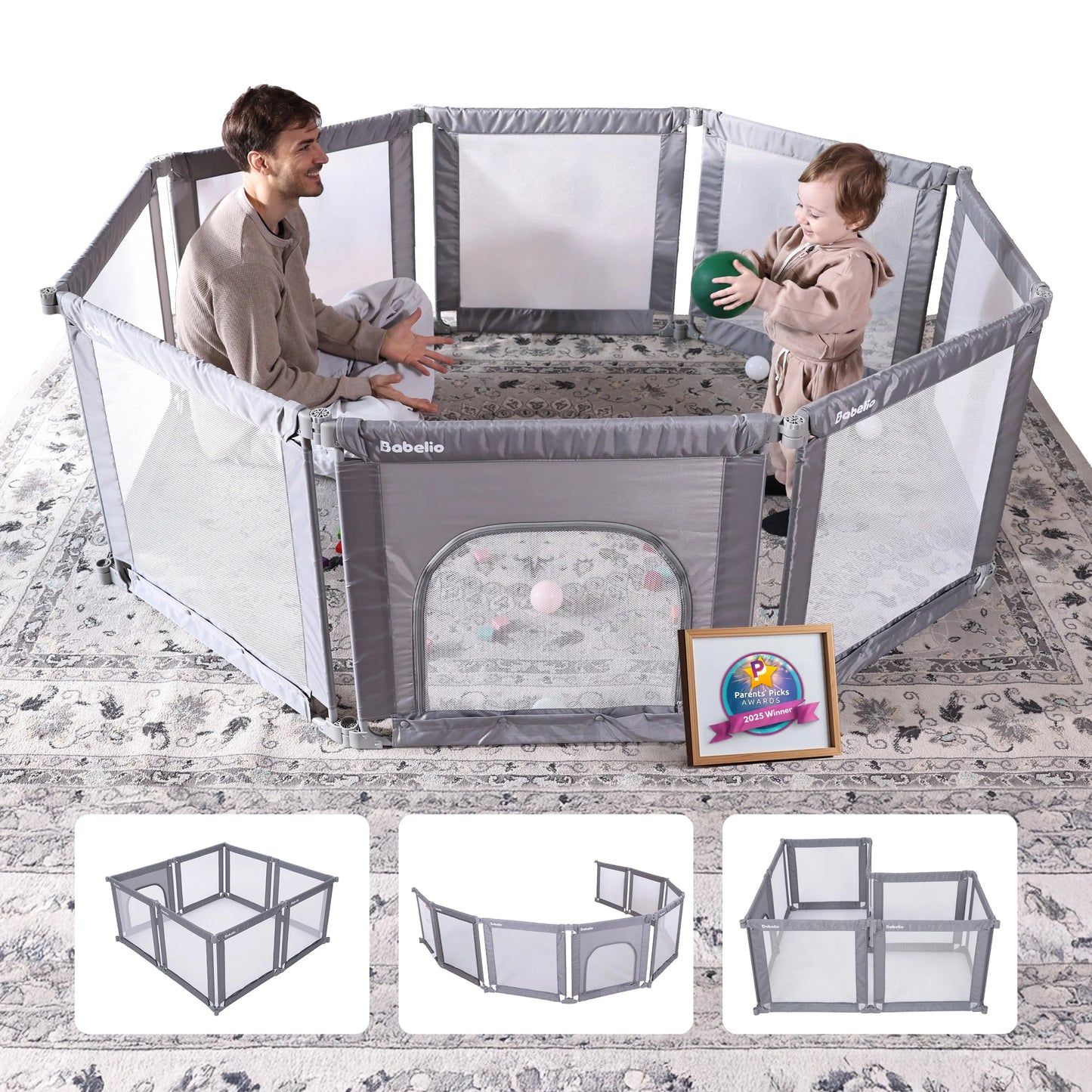 Babelio MorphGuard | Foldable & Shapeable Safety Fence Playpen
