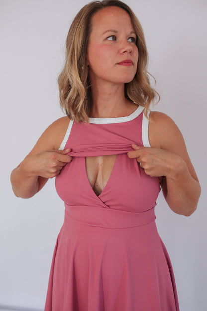 Movemama The Courtside Nursing Tennis Dress – Breastfeeding Friendly