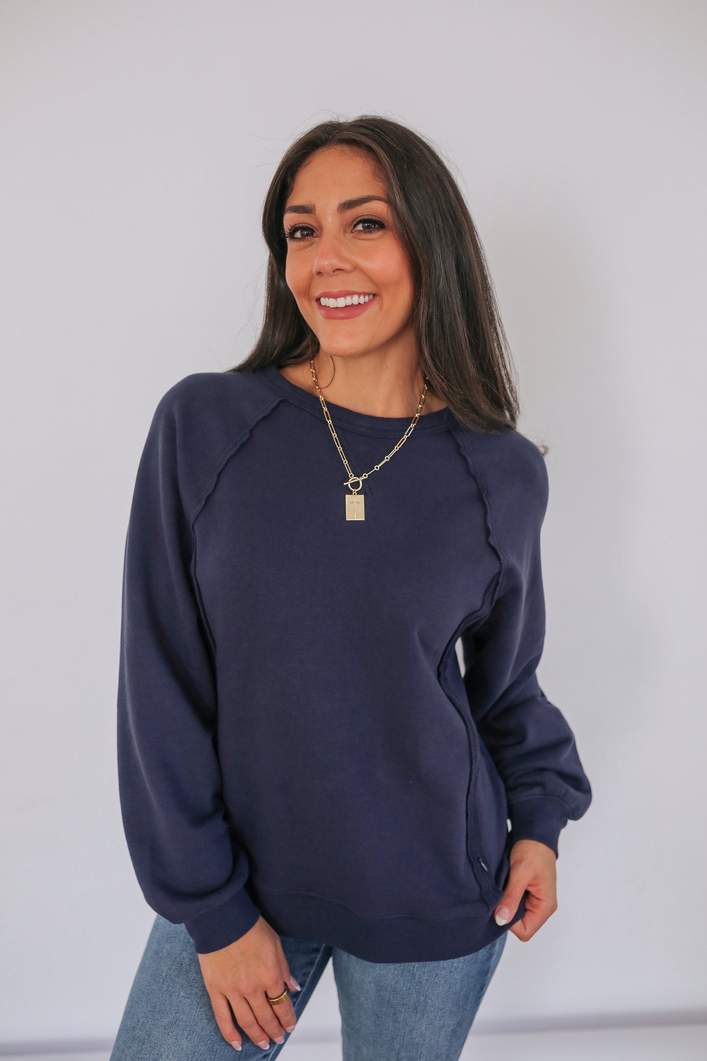 Movemama Big Hug Vertical Zip Breastfeeding Crewneck
