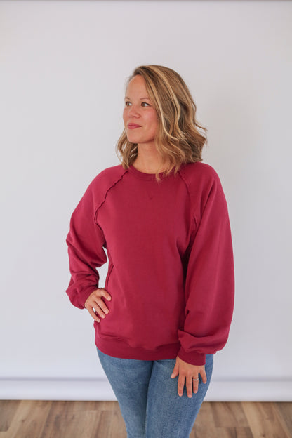 Movemama Big Hug Vertical Zip Breastfeeding Crewneck