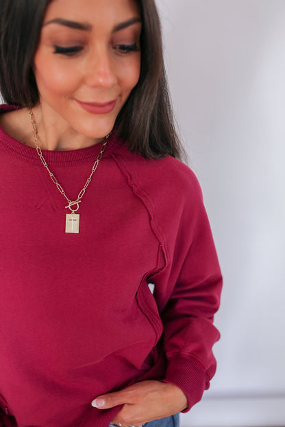 Movemama Big Hug Vertical Zip Breastfeeding Crewneck