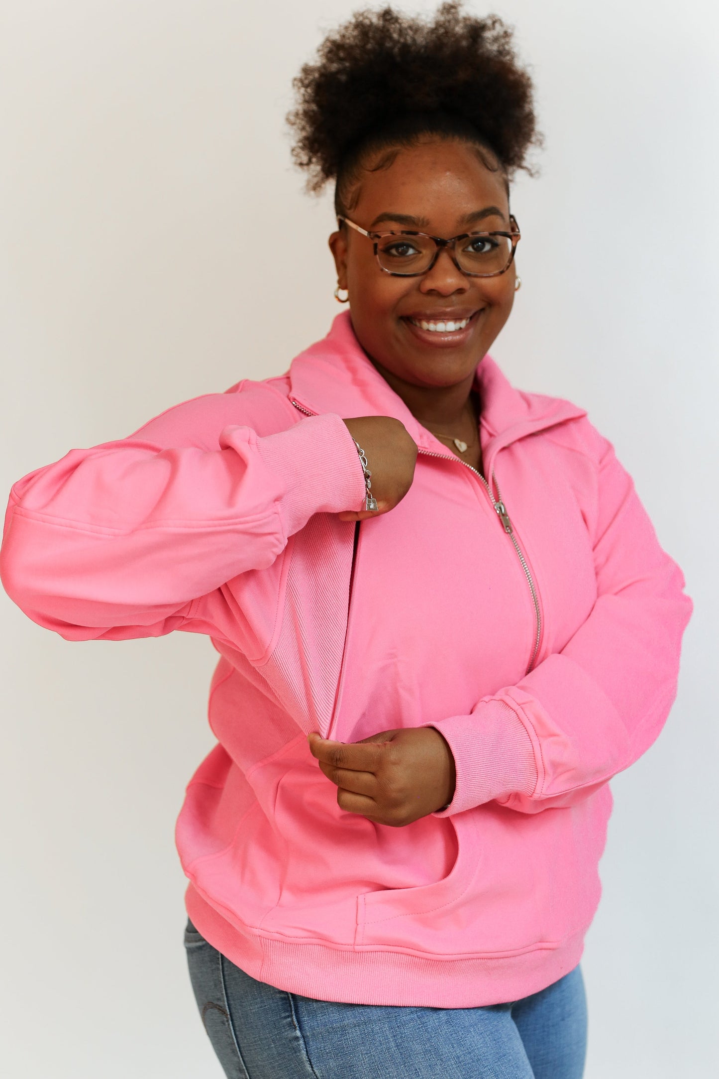 Movemama Oversized Three Zip Breastfeeding Sweatshirt
