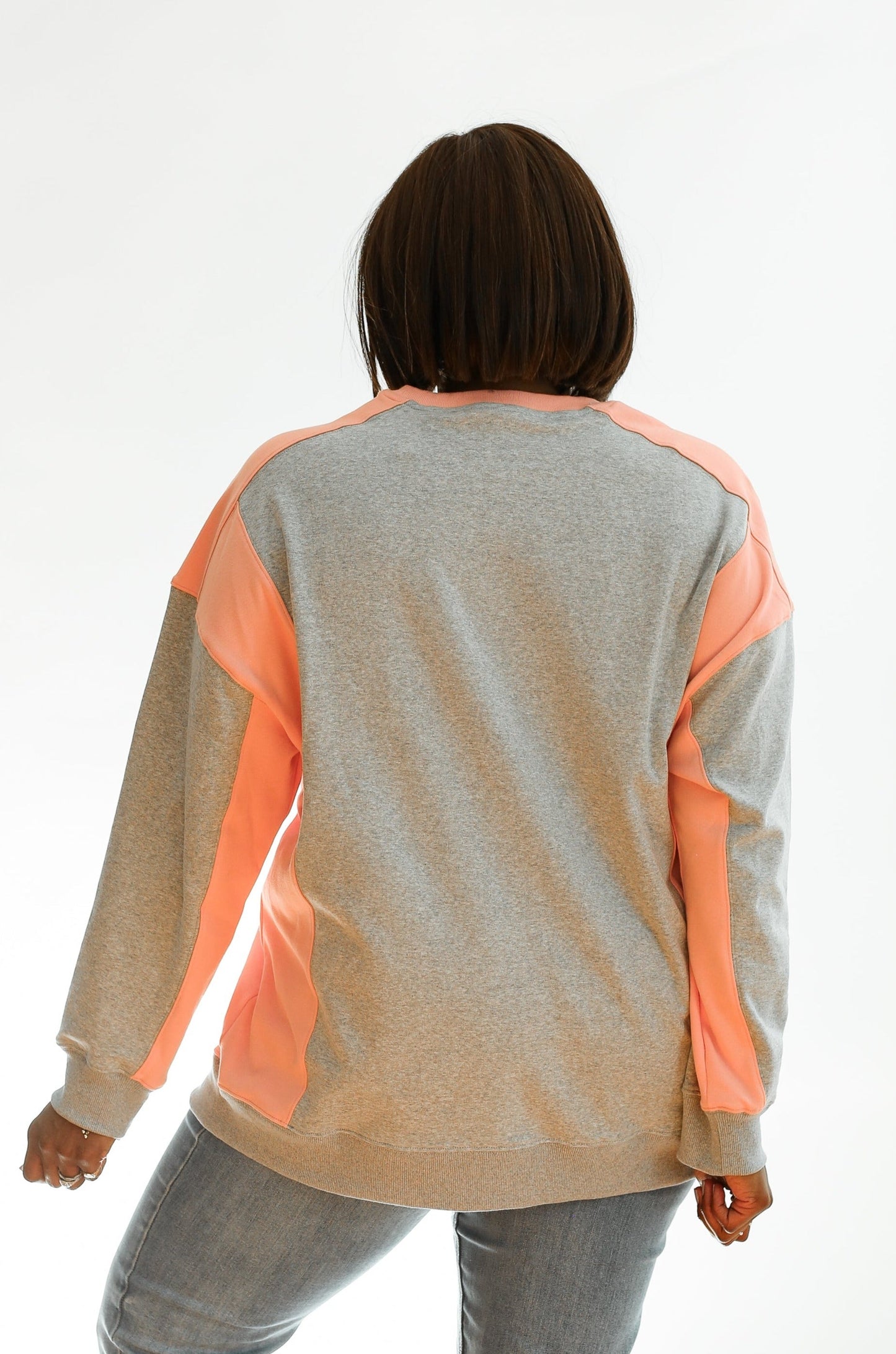 Movemama Colorblock Nursing Lightweight Sweatshirt (Final Sale)