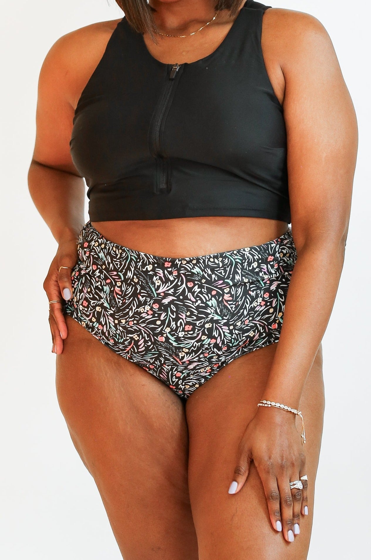 Movemama Full Coverage High Waist Bikini Bottoms