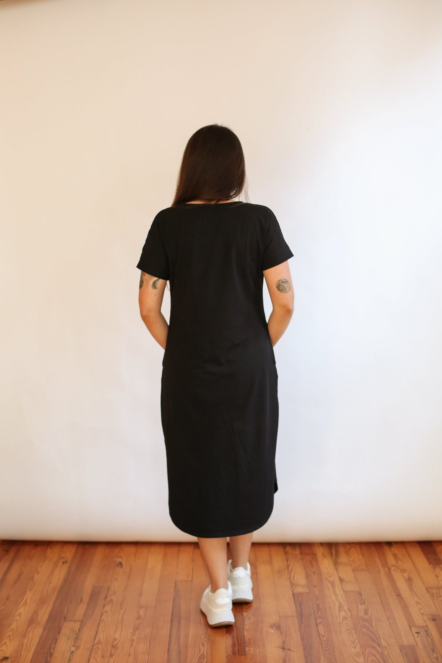 Movemama Invisible Zipper Midi Breastfeeding T-Shirt Dress (Final Sale)
