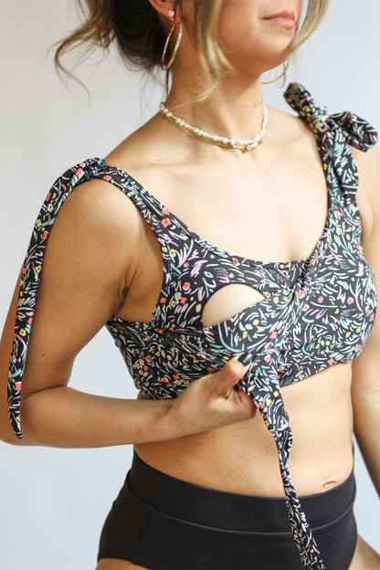 Movemama Tie Shoulder Breastfeeding Bikini Swimsuit Top