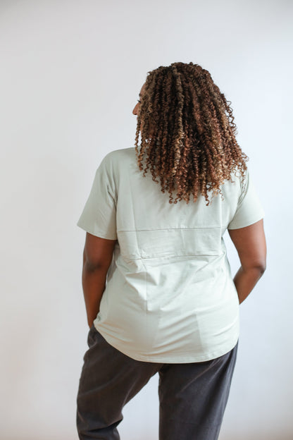 Movemama Full Zip Breastfeeding Tee