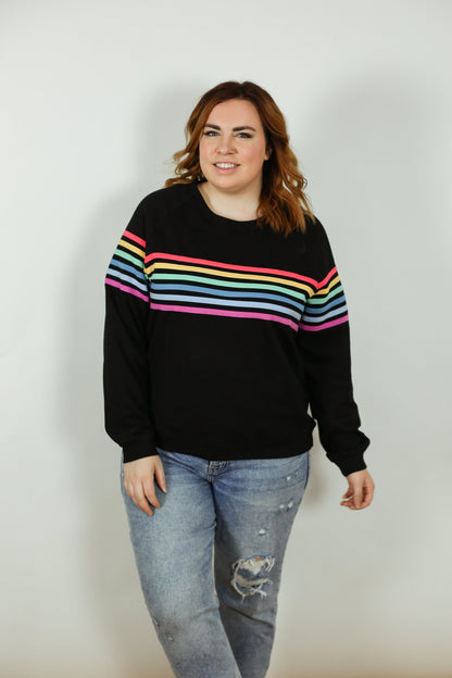 Movemama Six Stripe Invisible Zip Breastfeeding Sweatshirt