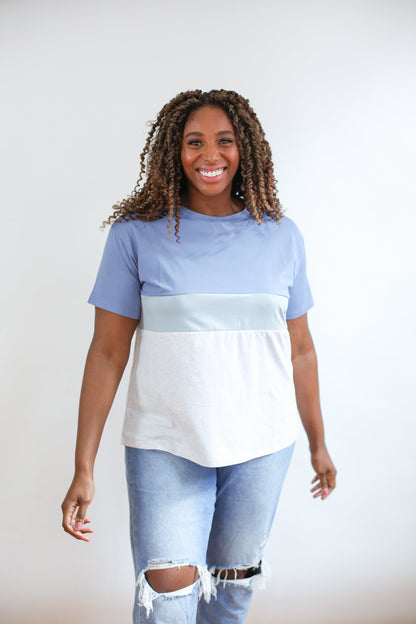 Movemama Full Zip Breastfeeding Tee