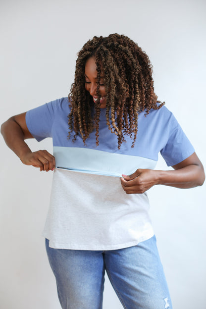 Movemama Full Zip Breastfeeding Tee