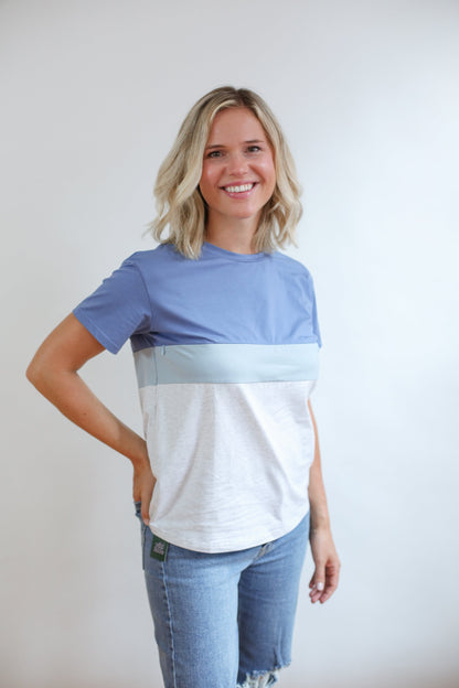 Movemama Full Zip Breastfeeding Tee