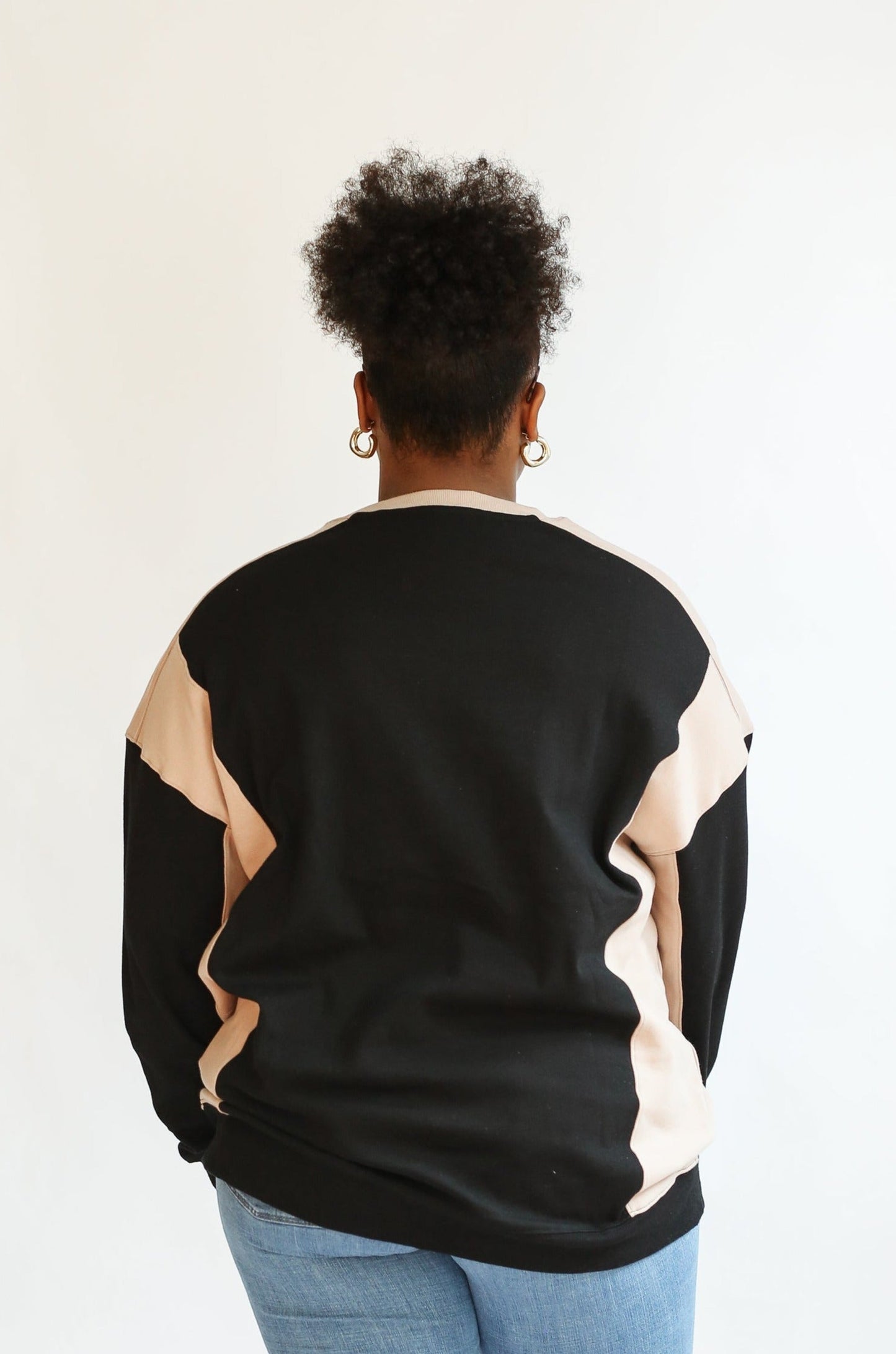 Movemama Colorblock Nursing Lightweight Sweatshirt (Final Sale)