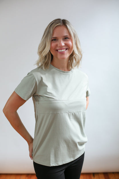 Movemama Full Zip Breastfeeding Tee