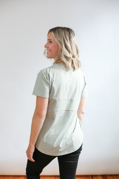 Movemama Full Zip Breastfeeding Tee
