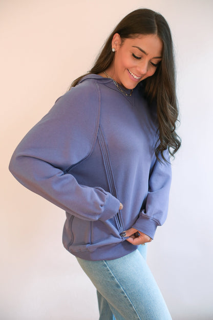 Movemama Big Hug Vertical Zip Breastfeeding Hoodie