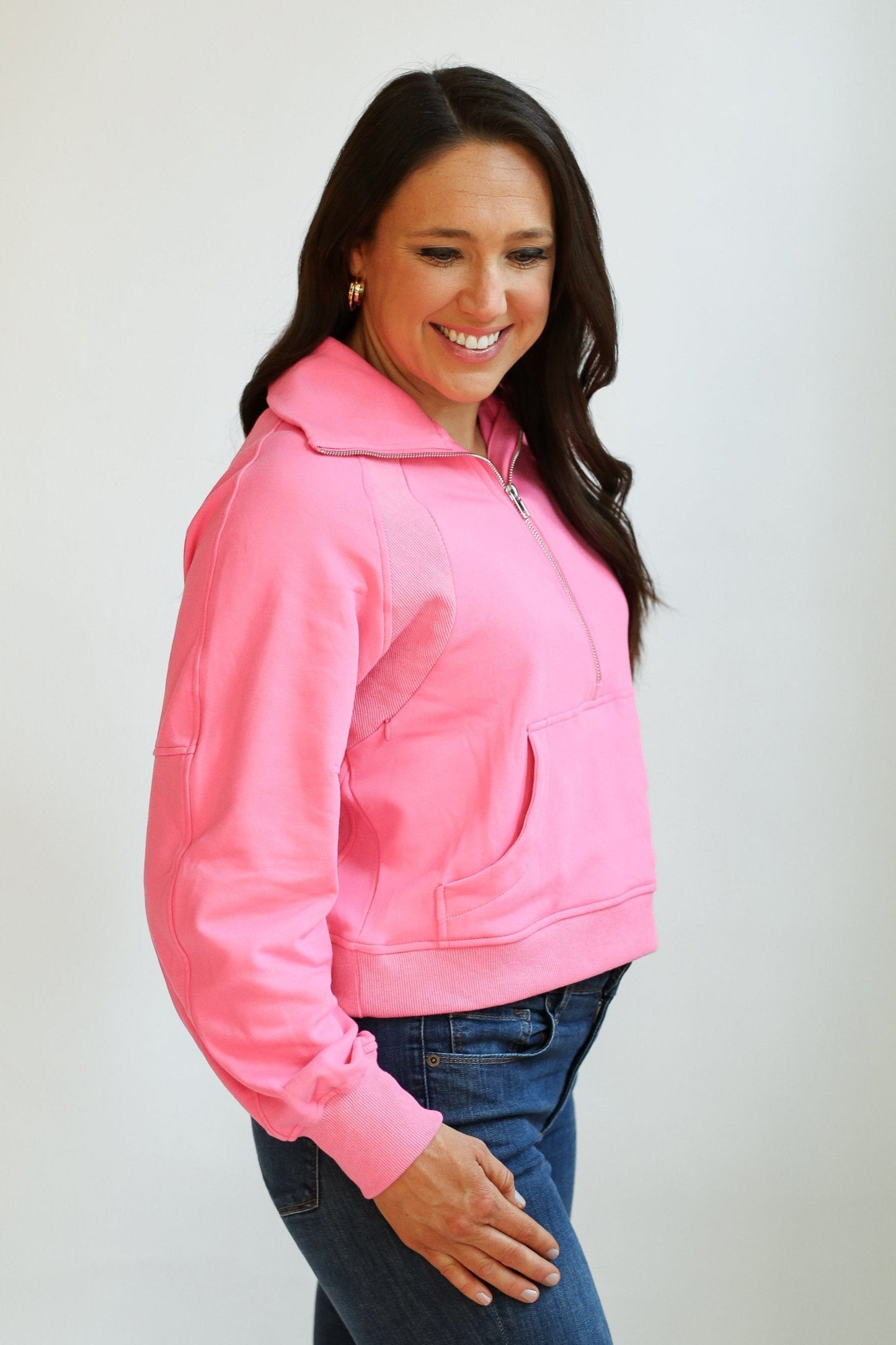 Movemama Oversized Three Zip Breastfeeding Sweatshirt