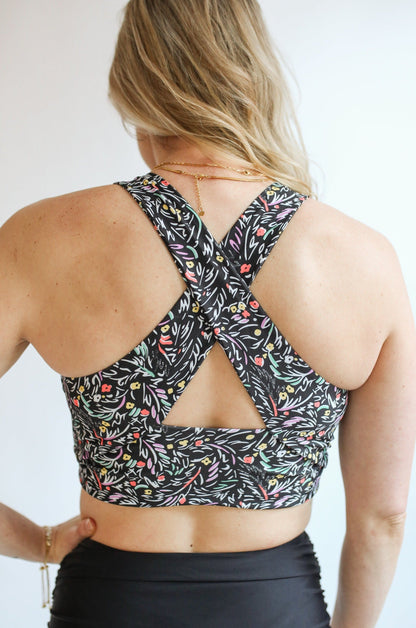 Movemama Crop Zip Up Breastfeeding Swimsuit Top