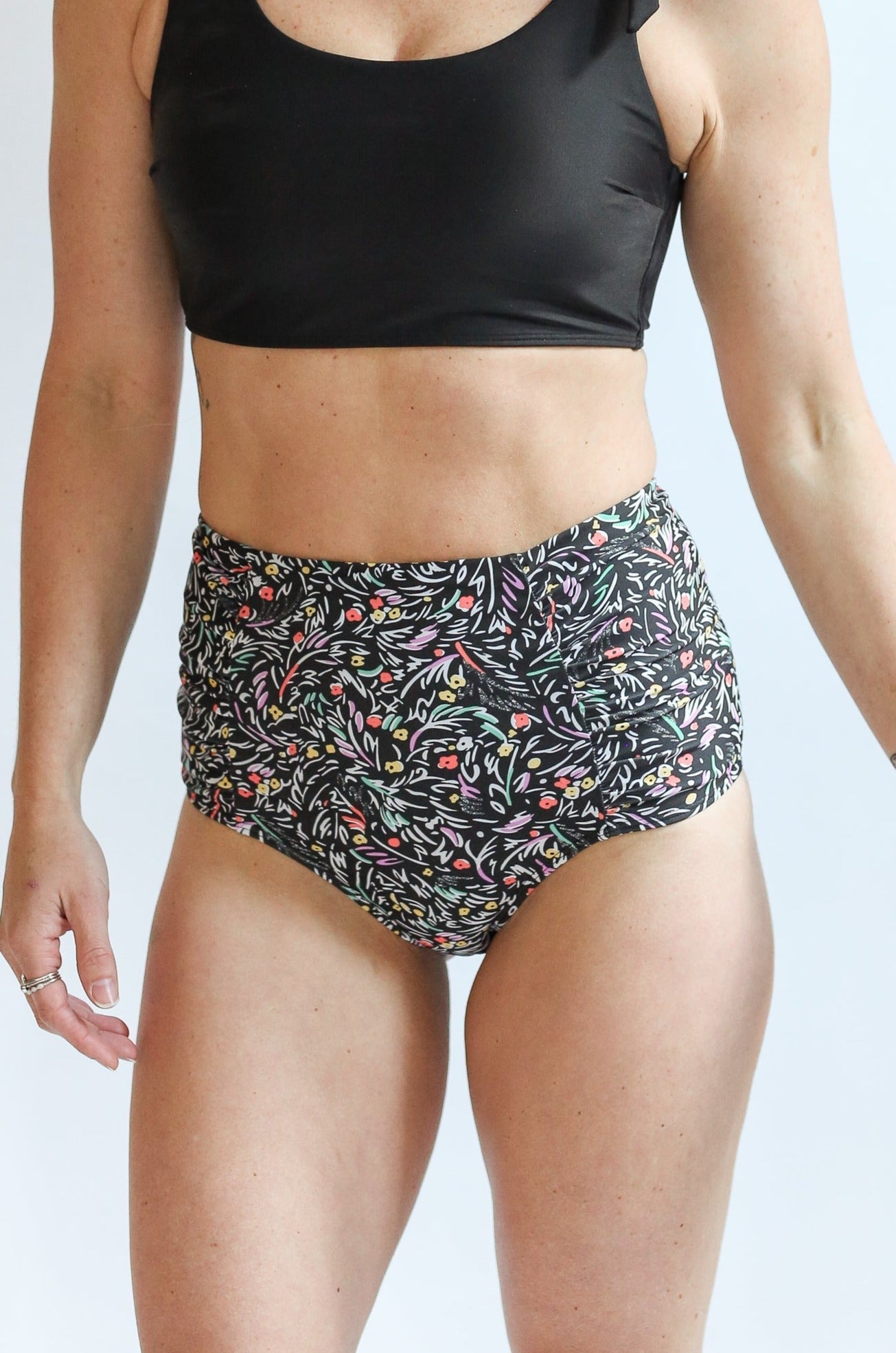 Movemama Moderate Coverage High Waist Bikini Bottoms