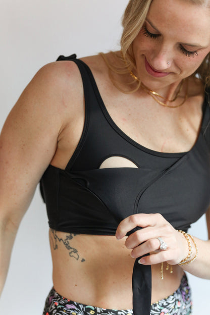 Movemama Tie Shoulder Breastfeeding Bikini Swimsuit Top