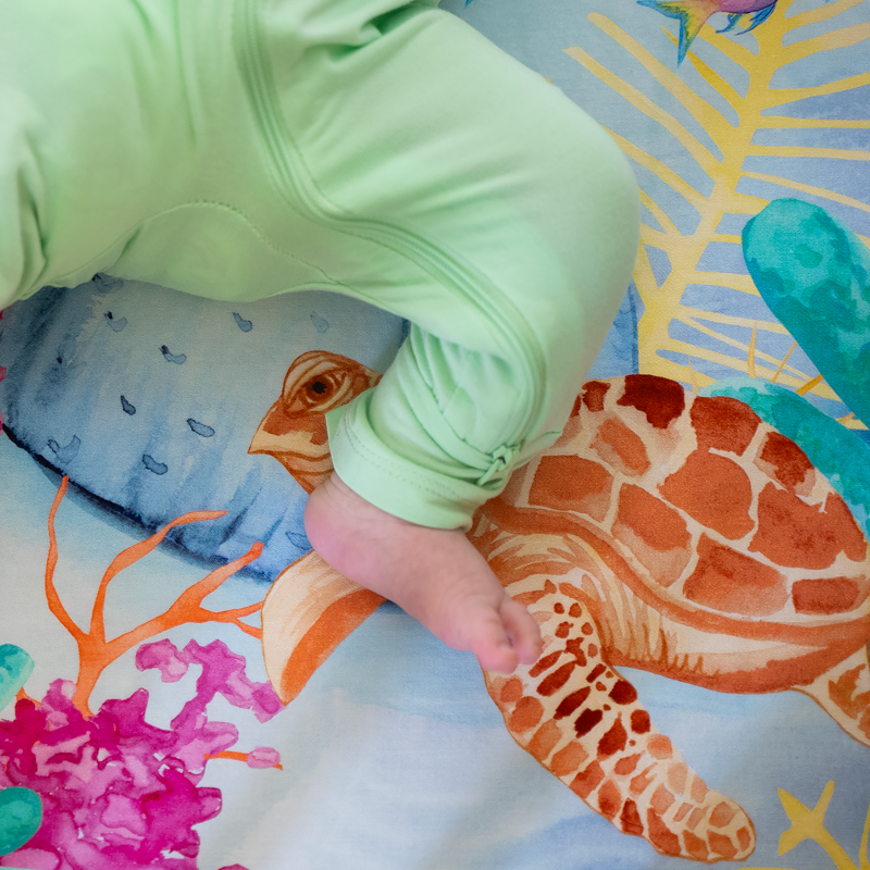 Moon Star Baby Nestig Mini Crib Compatible: Ocean Crib Sheet