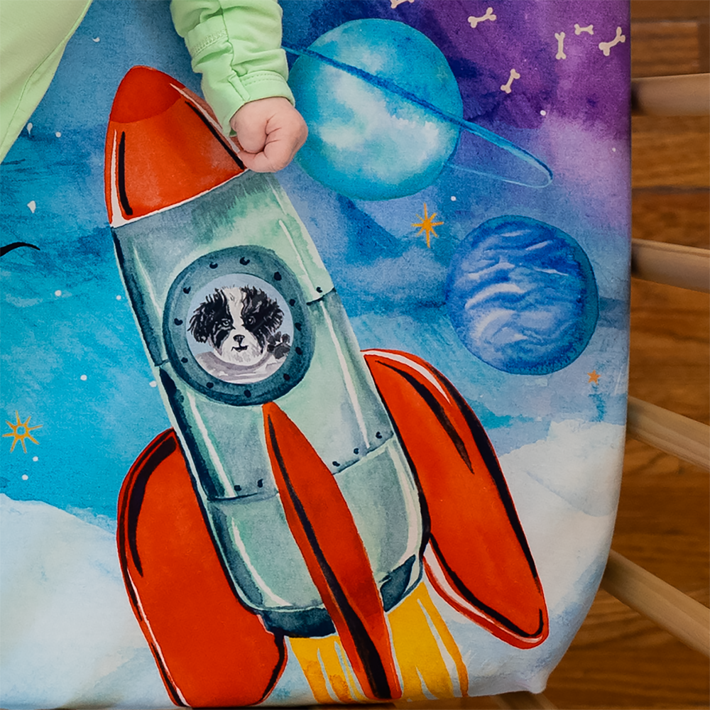 Moon Star Baby Nestig Mini Compatible: Space Crib Sheet