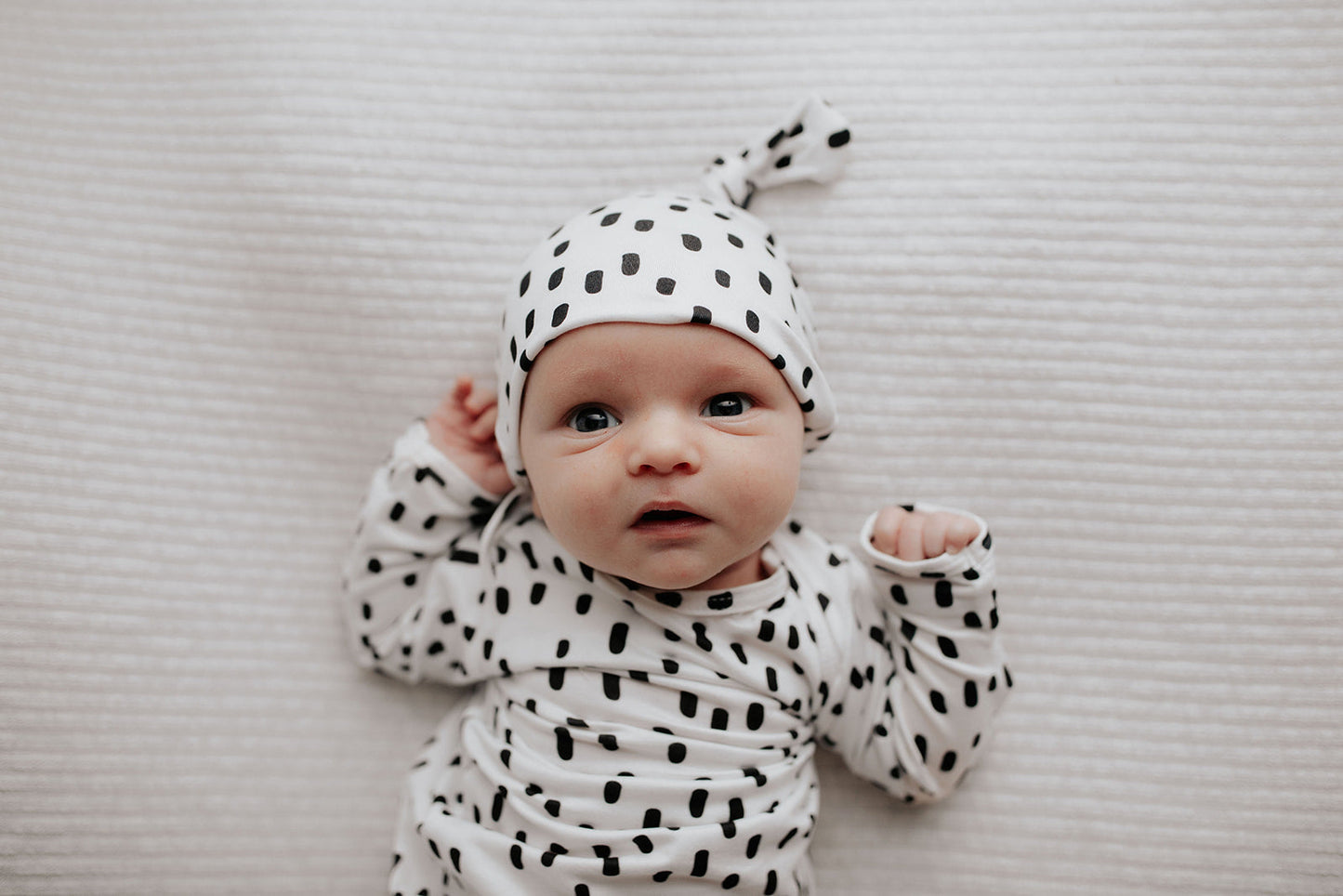 Three Little Tots Polka Dot Newborn Hat